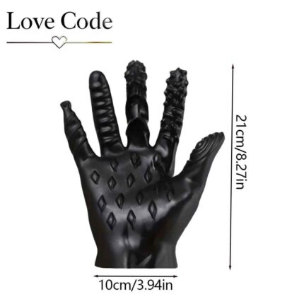 LoveCode Buckle Spike Gloves